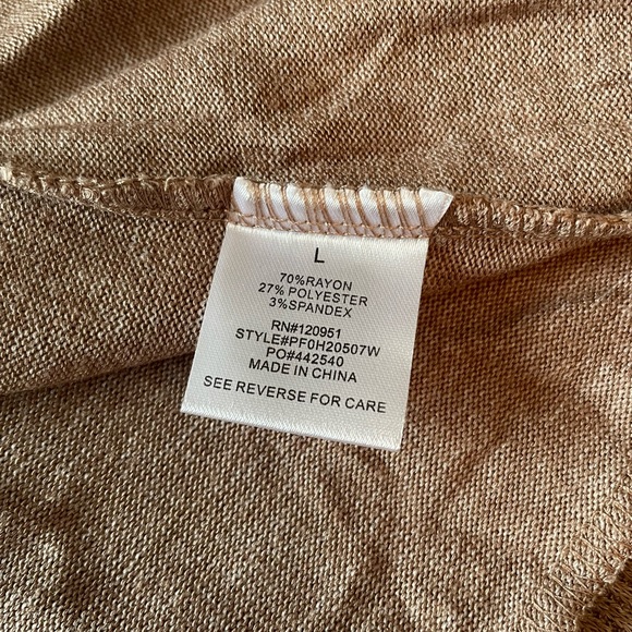 Pink Rose Super Soft V-neck Sweater with Ribbed Accents - Picture 4 of 6